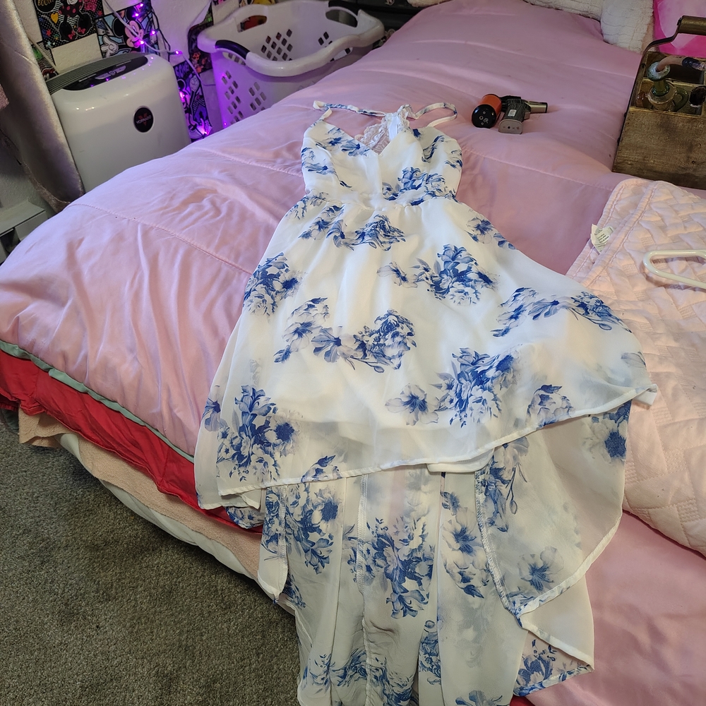 Rue21 Blue Floral Patterned Dress